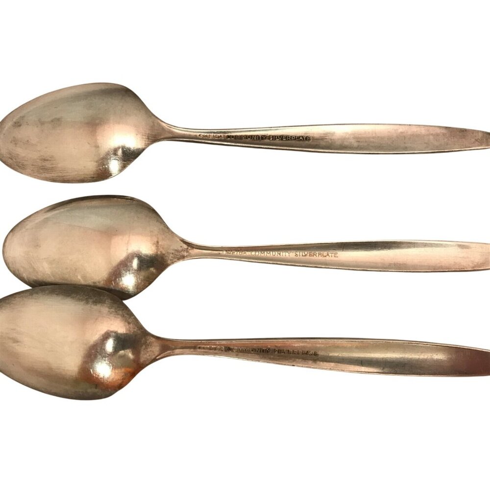 Oneida Community Enchantment / Gentle Rose - 3 Teaspoons - 6" - Picture 8 of 8